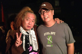 with drum master Funky Sueyoshi